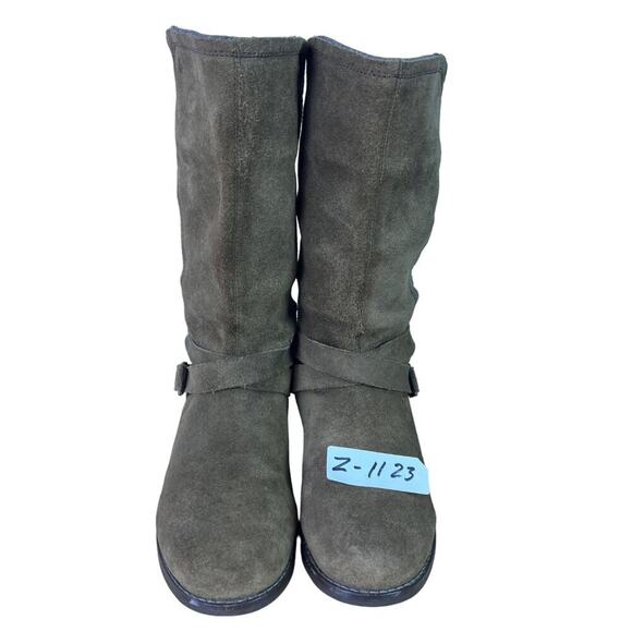 OLUKAI Pa’ia Boots Women's Size 9 EU 39 Green Textile Suede Mid Calf Harness - Picture 16 of 16